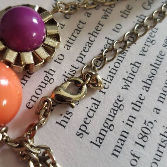 Large Colorful Retro 60s/70s Like Ball Necklace - Picture 4 of 6